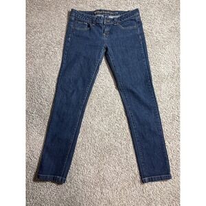 Y2K Blue Asphalt Skinny Jeans Womens 9 Short Dark Wash Low Rise Stretch
